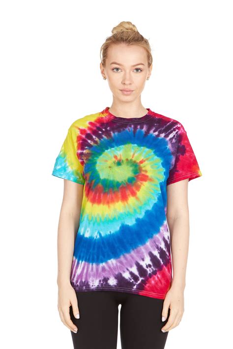 Daresay Tie Dye Style T-Shirts Women - Fun, Multi Color designs Tops ...