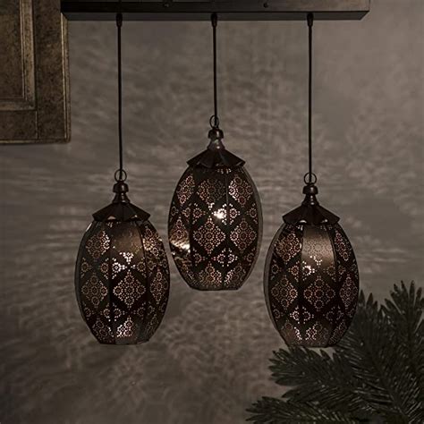 Homesake ® 3-Lights Linear Cluster 40W LED/Filament Chandelier Antique ...