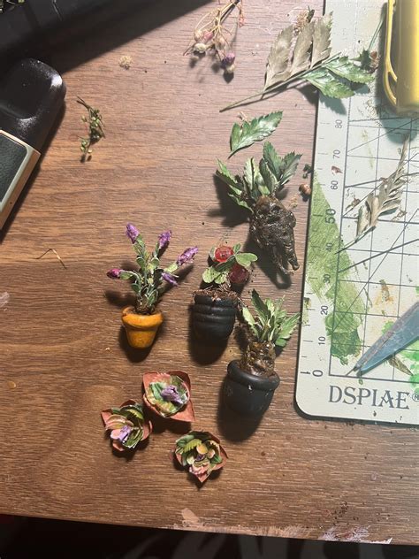 Made some Harry Potter herbology plants 🪴 : r/miniatures