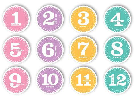 Buy Tiny Ideas First Year Monthly Milestone Photo Sharing Baby Belly ...