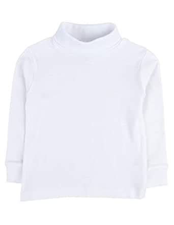 Leveret Solid Turtleneck 100% Cotton (8 Years, White) : Amazon.in: Baby ...
