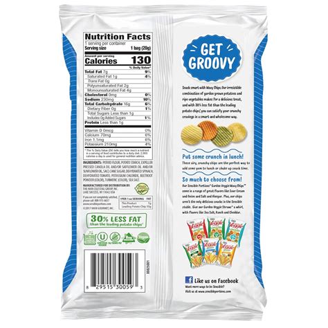 Buy Sensible Portions Garden Veggie Chips, Sea Salt, Snack Size, 1 Oz ...