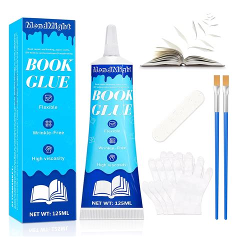 Amazon.com: MendMight 125ml Book Glue Binding Repair, Dries Clear ...