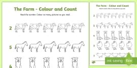 The Farm Aistear Dot to Dot Worksheet (teacher made)