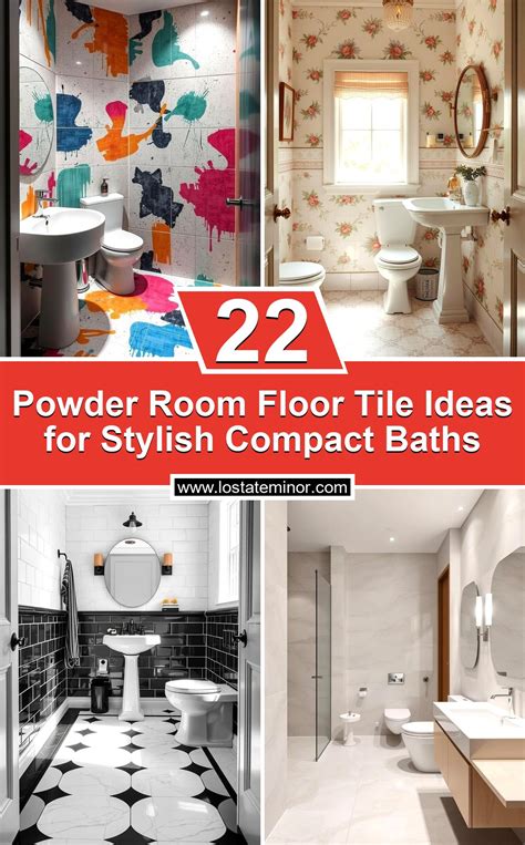 22 Powder Room Floor Tile Ideas for Stylish Compact Baths - Lost At E Minor
