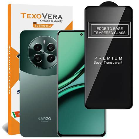 TexoVera Tempered Glass Screen Guard Compatible For Realme Narzo 70 Pro ...