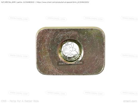 NUT,SPECIAL,6MM for Honda - order at CMSNL