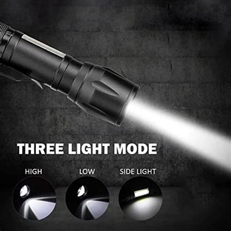 Mini Search Rechargeable LED Long Range Flashlight Emergency Light Tor ...