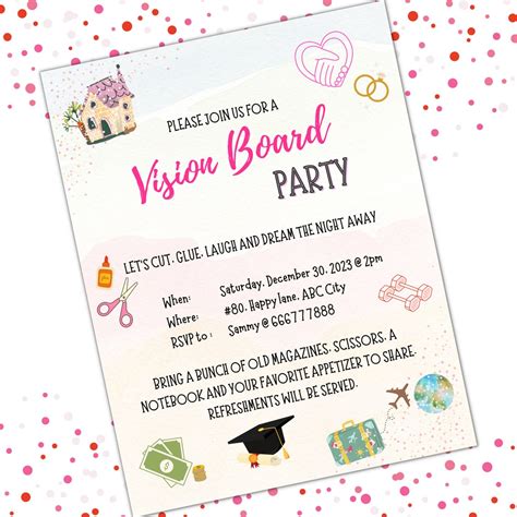 Image result for Vision Board Party Email Header