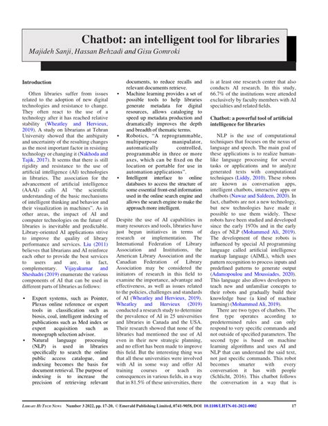 Library Chatbot 的图像结果