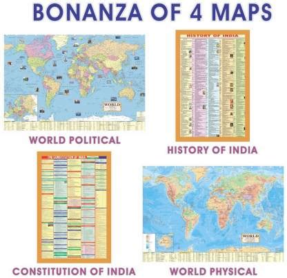 WORLD ENGLISH MAPS (Both Political & Physical) with Constitution ...