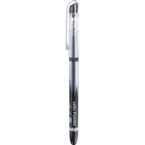 Cello Pointec Gel Pen(Black) Pack of 10 - 5 packs (50 pcs) : Amazon.in ...