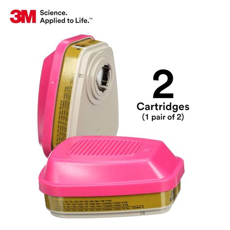 Buy 3M P100 Respirator Cartridge/Filter 60926, 1 Pair, Helps Protect ...