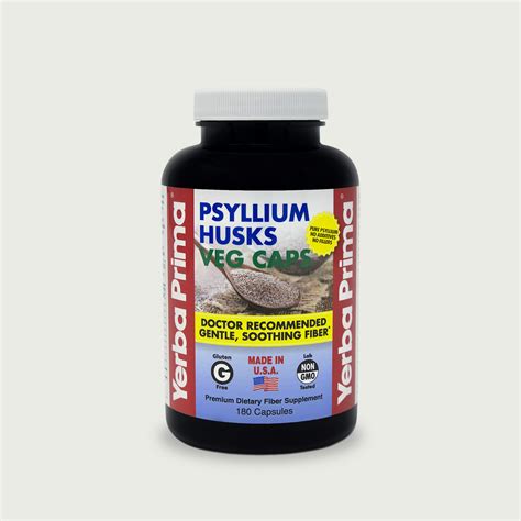 Yerba Prima Psyllium Husk 180 Veggie Caps | Herbs of Mexico