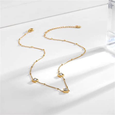 Supercali Diamond Necklace - Gold | Salty – Salty Accessories