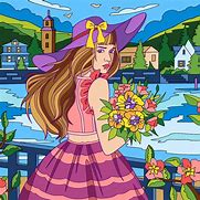 Image result for Flower Bunny Coloring Pages