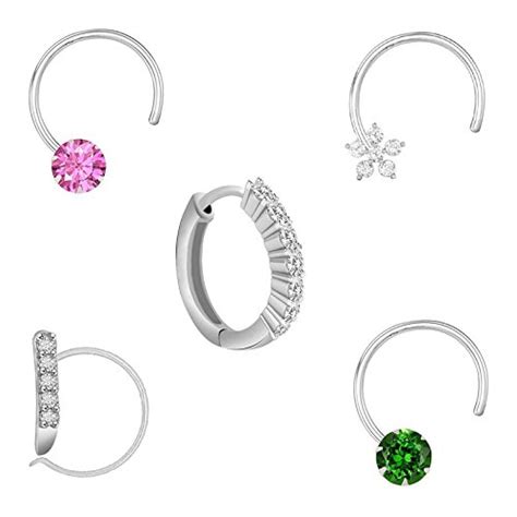 Buy PeenZone 92.5-925 Sterling Silver Cubic Zirconia AD Multi Color ...