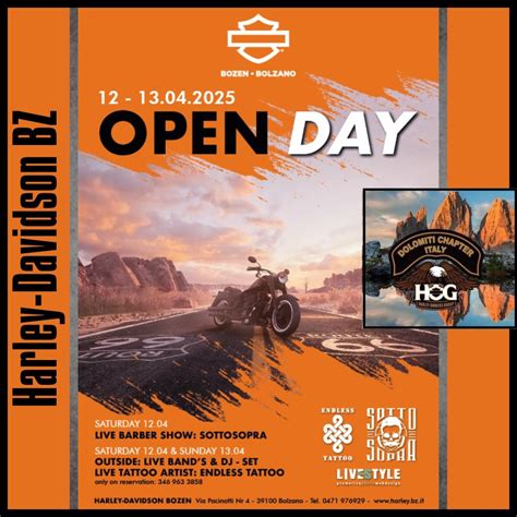 Open Day 2025 Harley-Davidson BZ, via pacinotti 4, Bolzano, Trentino ...