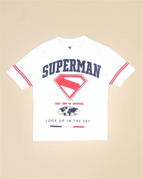 Superman Printed Regular Fit Tshirt For Boys – Kidsville