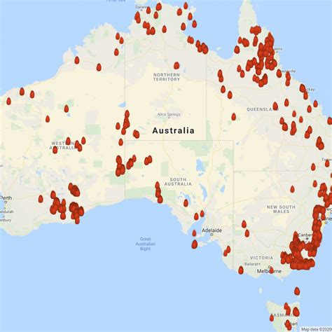 Australia Fires Map Today