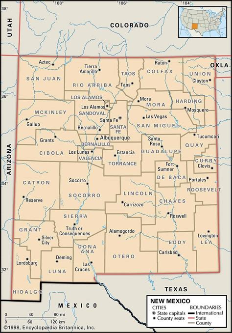 New Mexico County Maps: Interactive History & Complete List