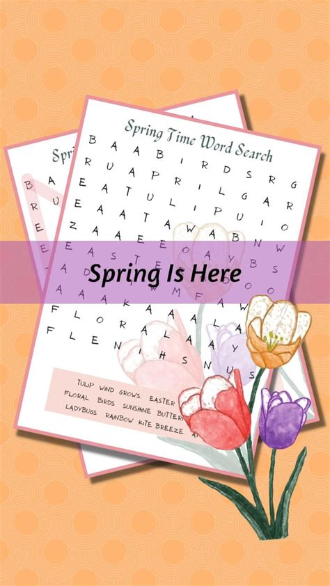 Image result for Spring Time Puzzles Printable