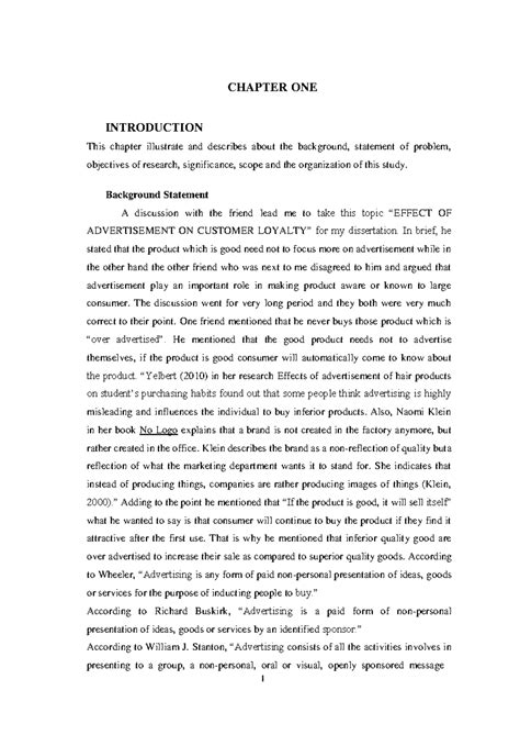 Impact of Advertisement on Customer Loyalty: A Comprehensive Study ...