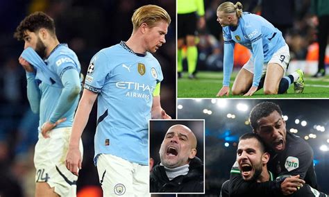 Man City 3-3 Feyenoord: Pep Guardiola's side throw away 3-0 lead in ...