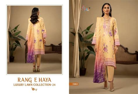 Shree Rang E Haya Luxury Lawn 24 Cotton Dupatta Salwar Suit