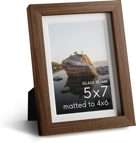 Amazon.com - 5x7 Picture Frame, Solid Oak Wood 5 x 7 Frame with ...