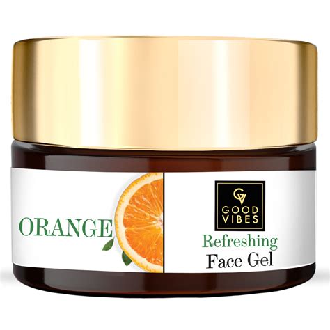 Buy Good Vibes Orange Refreshing Face Gel | Anti-Ageing, Hydrating ...