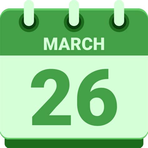 January 26 - Free time and date icons