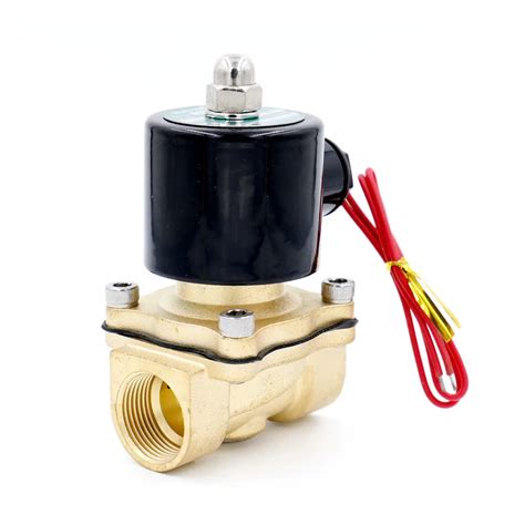 Brass Electric Solenoid Valve 2W 200 20 3/4 Inch NPT for Air Water ...