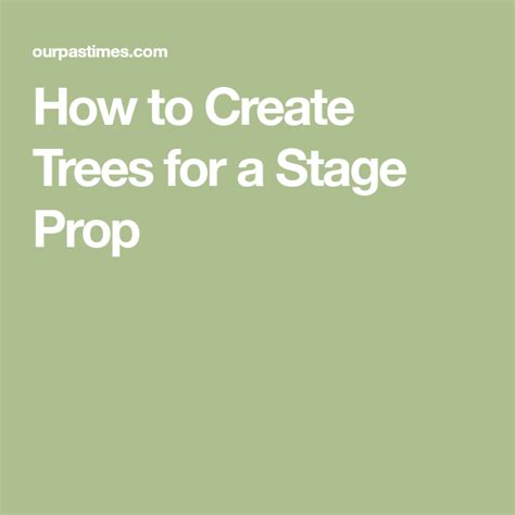 Image result for Build a Tree Log for Stage Prop