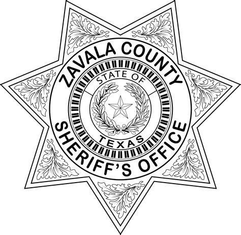 ArtStation - Zavala County Sheriffs office badge Texas vector file ...