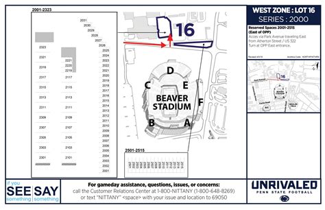 NLC Reserved Parking Maps - Penn State - Official Athletics Website