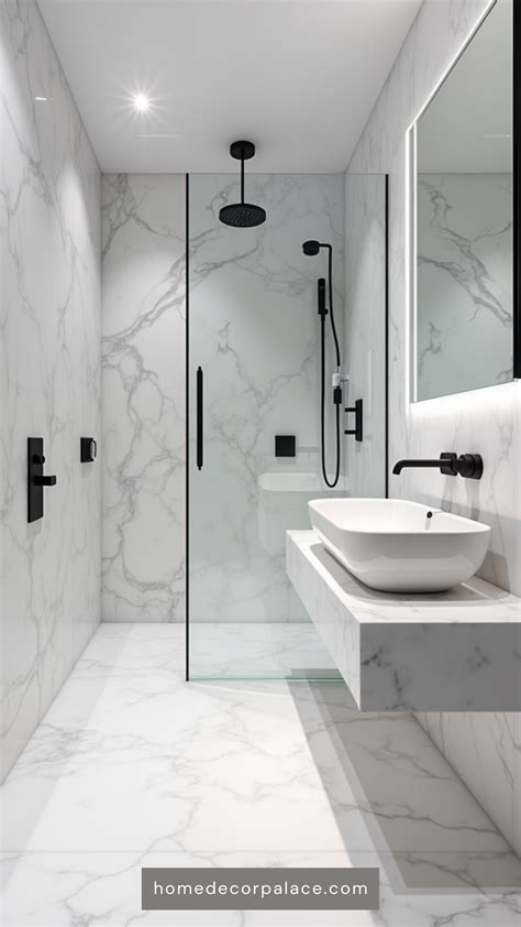 12 Gorgeous White Marble Bathroom Ideas for a Luxurious Look | Bathroom ...