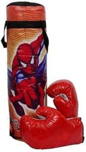 BADSHAH AND KHALIFA Boxing Set with Punching Bag, Gloves & Headgear ...