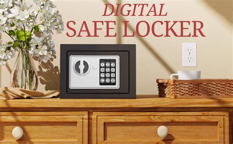 edtepy Small Safe Box for Money with Code and Keys,Solid Mini Safe for ...