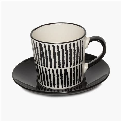 Buy Altius Stripes Cup And Saucer Set from Home Centre at just INR 349.0