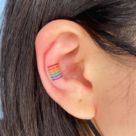 35 Small Rainbow Tattoos in 2021 - Page 4 of 7 - Small Tattoos & Ideas