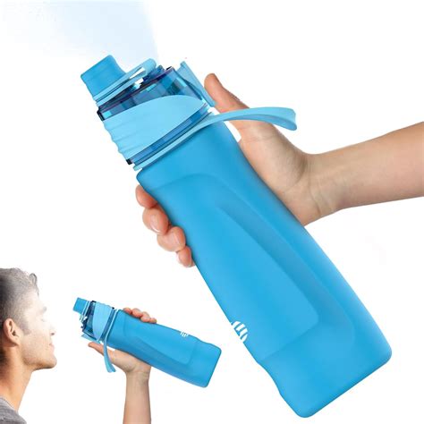 Amazon.com: CUPYUOOU Misting Water Bottle, 24oz Insulated Water Bottle ...