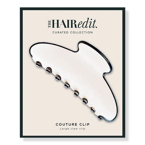 The Hair Edit - Ivory/Black Couture Chic Claw Clip | Ulta Beauty