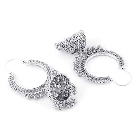 Buy Yellow Chimes German Silver Oxidized Combo Of 2 Pair's Afghani ...