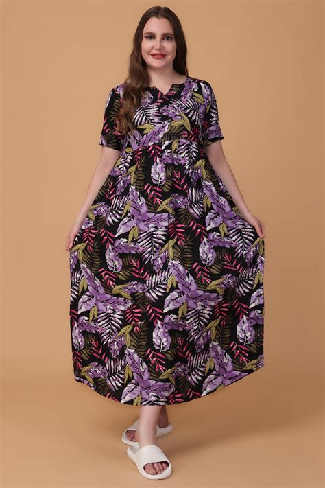 Buy Plus Size Night Gowns & Plus Size Nighty For Women Online - Apella