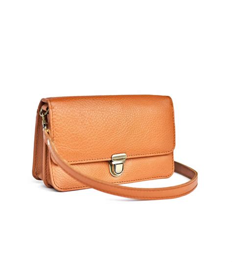 Caramel crossbody wallet | leather wallet | tan wallet - Khara Kapas