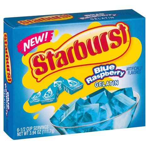 Starburst Blue Raspberry Gelatin, 3.94oz - Melon Mart