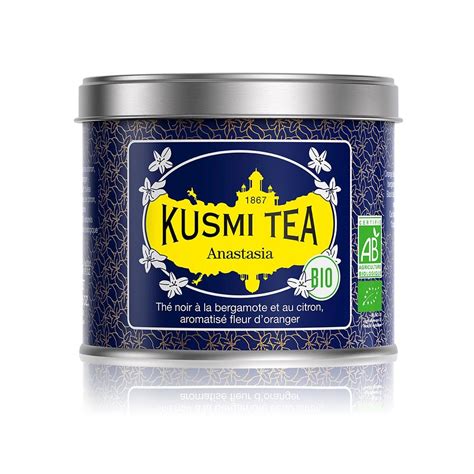 Черен чай ANASTASIA, 100 г насипен чай в кутия, Kusmi Tea 🔵 34 лв