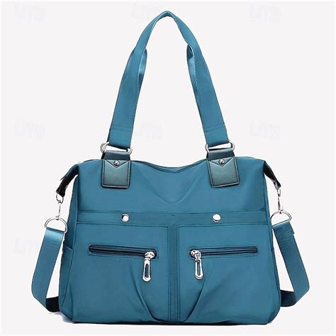 Women's Large Capacity Waterproof Nylon Shoulder Bag – Stylish Multi ...