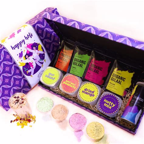 Healthy Treat Festive Fun Holi Gift Box I Holi Gift Hamper I Snacks ...